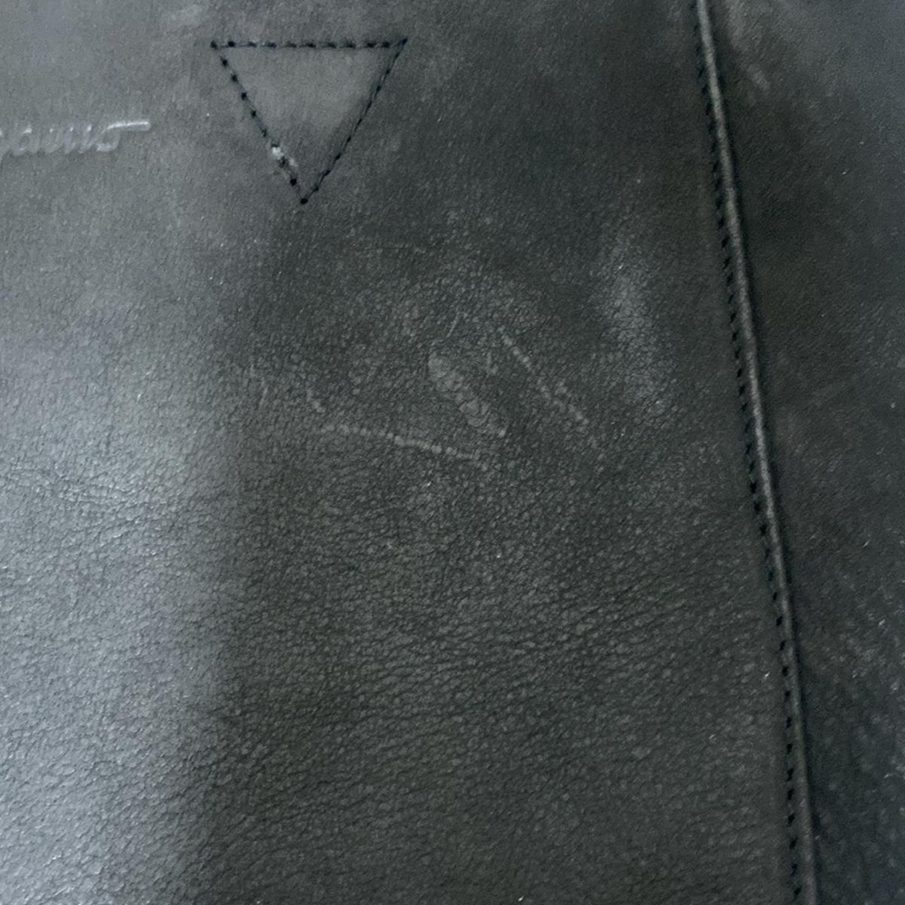 Salvatore Ferragamo Fringe Leather Tote Bag Black - Picture 14 of 15